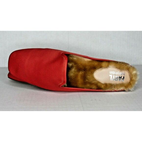 Faryl By Farylrobin Women's 14M Moka red lizard mules - New - Picture 5 of 7